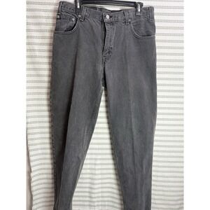 Vintage Nuovo Jeanswear Mens Gray Charcoal Denim Jeans Straight Mid Rise 90s